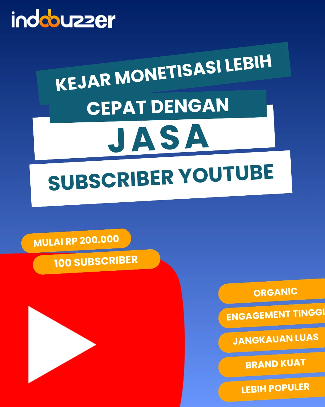 Kejar Monetisasi Lebih Cepat Dengan Jasa Subscriber Youtube Buzzer